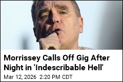 Morrissey Calls Off Concert, Blames Noise From Festival