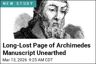 Long-Lost Page of Archimedes Manuscript Unearthed