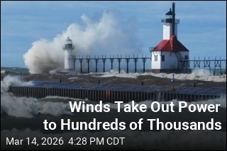 Winds Take Out Power to Hundreds of Thousands
