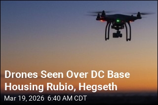 Un-IDed Drones Seen Over DC Base Housing Rubio, Hegseth