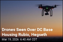 Un-IDed Drones Seen Over DC Base Housing Rubio, Hegseth