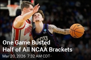 One Game Busted Half of All NCAA Brackets