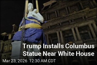 Trump Installs Columbus Statue Near White House