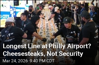 Longest Line at Philly Airport? Cheesesteaks, Not Security