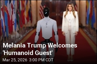Melania Trump Welcomes AI Robot to White House