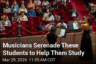 Musicians Serenade These Students to Help Them Study