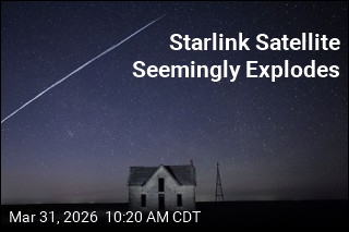 Starlink Satellite Seemingly Explodes
