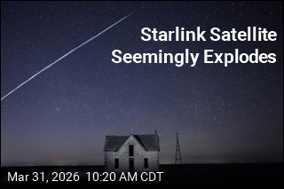 Starlink Satellite Seemingly Explodes
