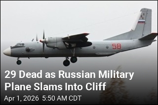 Russian Military Plane Crashes Into Cliff, Killing 29