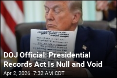 DOJ Says Trump Doesn't Have to Turn Over Records: Report