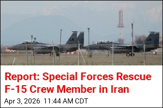 Report: Crew Member Rescued After US Jet Goes Down in Iran