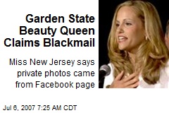Garden State Beauty Queen Claims Blackmail