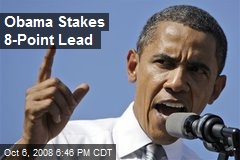 Obama Stakes 8-Point Lead