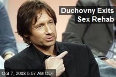 Duchovny Exits Sex Rehab