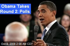 Obama Takes Round 2: Polls