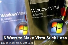 6 Ways to Make Vista Suck Less