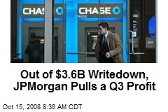 Out of $3.6B Writedown, JPMorgan Pulls a Q3 Profit