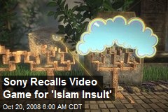 Sony Recalls Video Game for 'Islam Insult'