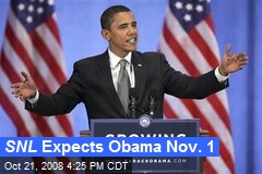 SNL Expects Obama Nov. 1