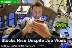 Stocks Rise Despite Job Woes