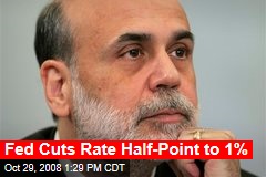 Fed Cuts Rate Half-Point to 1%