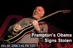 Frampton's Obama Signs Stolen