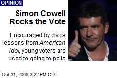Simon Cowell Rocks the Vote