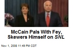 McCain Pals With Fey, Skewers Himself on SNL