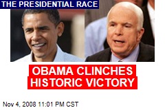 OBAMA CLINCHES HISTORIC VICTORY