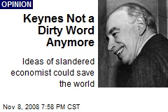 Keynes Not a Dirty Word Anymore