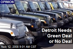 Detroit Needs Green Deal or No Deal
