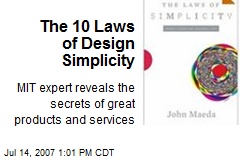 The 10 Laws of Design Simplicity