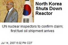 North Korea Shuts Down Reactor