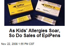 As Kids' Allergies Soar, So Do Sales of EpiPens