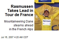 Rasmussen Takes Lead in Tour de France