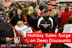 Holiday Sales Surge on Deep Discounts