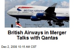 British Airways in Merger Talks with Qantas