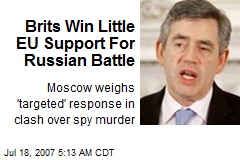 Brits Win Little EU Support For Russian Battle