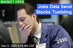 Jobs Data Send Stocks Tumbling