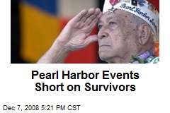 Pearl Harbor Events Short on Survivors
