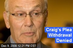 Craig's Plea Withdrawal Denied