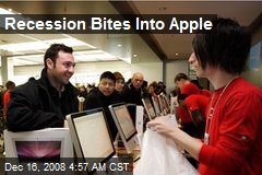 Recession Bites Into Apple