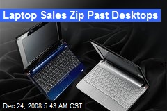 Laptop Sales Zip Past Desktops