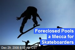 Foreclosed Pools a Mecca for Skateboarders