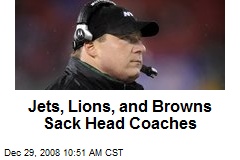 Jets, Lions, and Browns Sack Head Coaches
