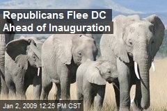 Republicans Flee DC Ahead of Inauguration