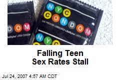 Falling Teen Sex Rates Stall