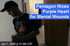 Pentagon Nixes Purple Heart for Mental Wounds