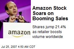 Amazon Stock Soars on Booming Sales