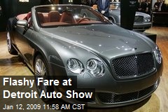 Flashy Fare at Detroit Auto Show
